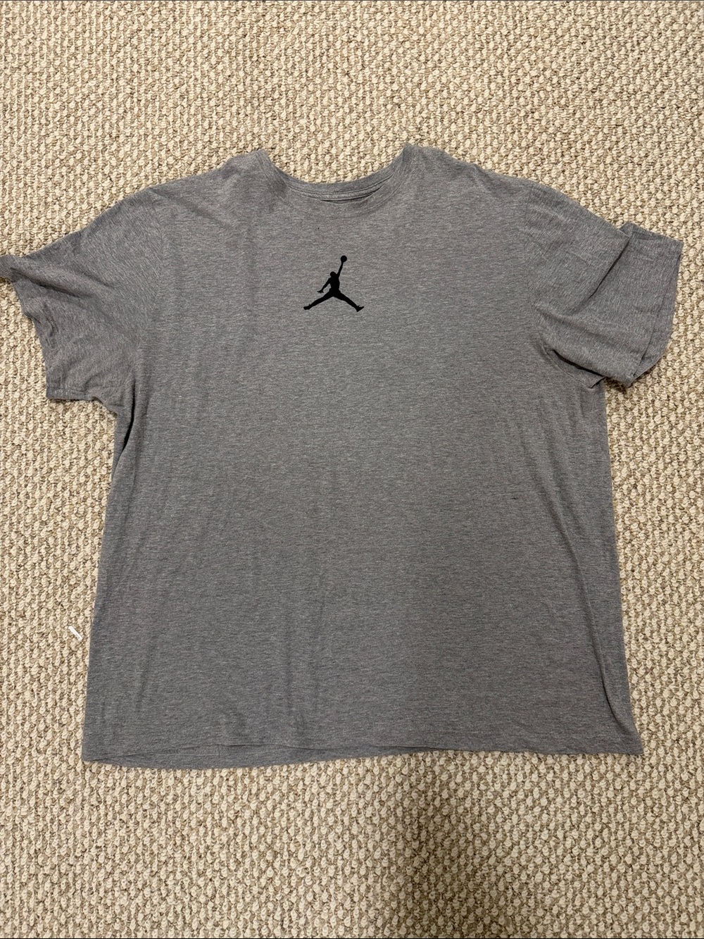 Men's Air Jordan Jumpman Carbon Heather Grey Short Sleeve T-Shirt 3XL Basketball